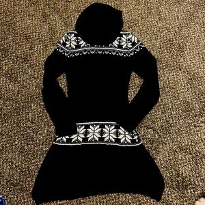 Long sleeve black dress